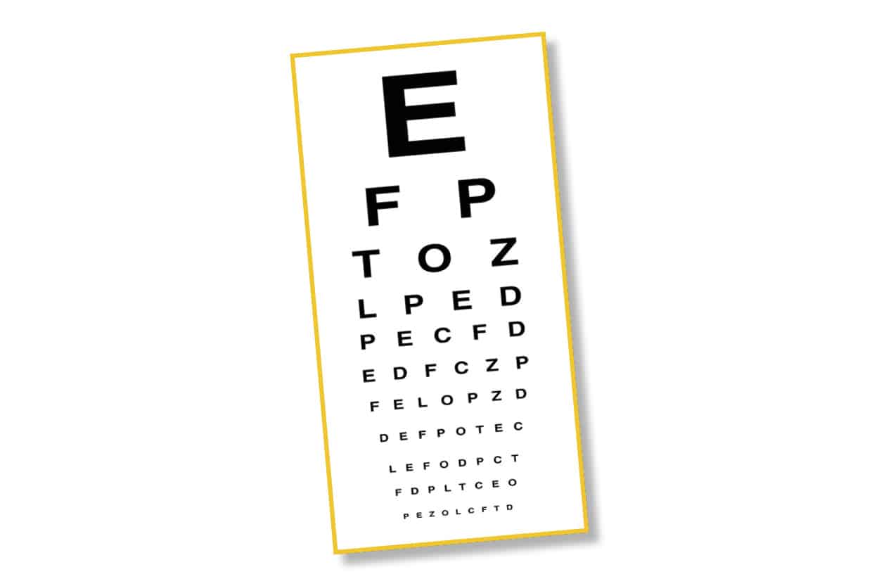 Fineline Print and Web | Vinyl Banners | Beware the Eye Test Chart!